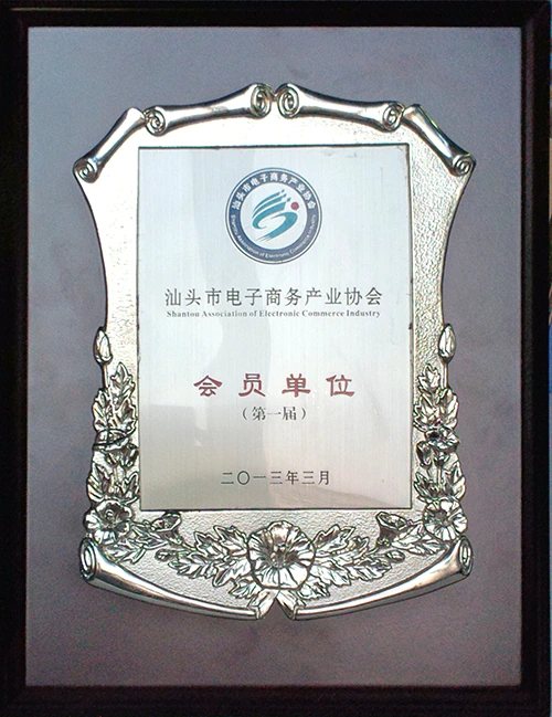 汕头市电子商务产业协会会员单位证照或牌匾原图